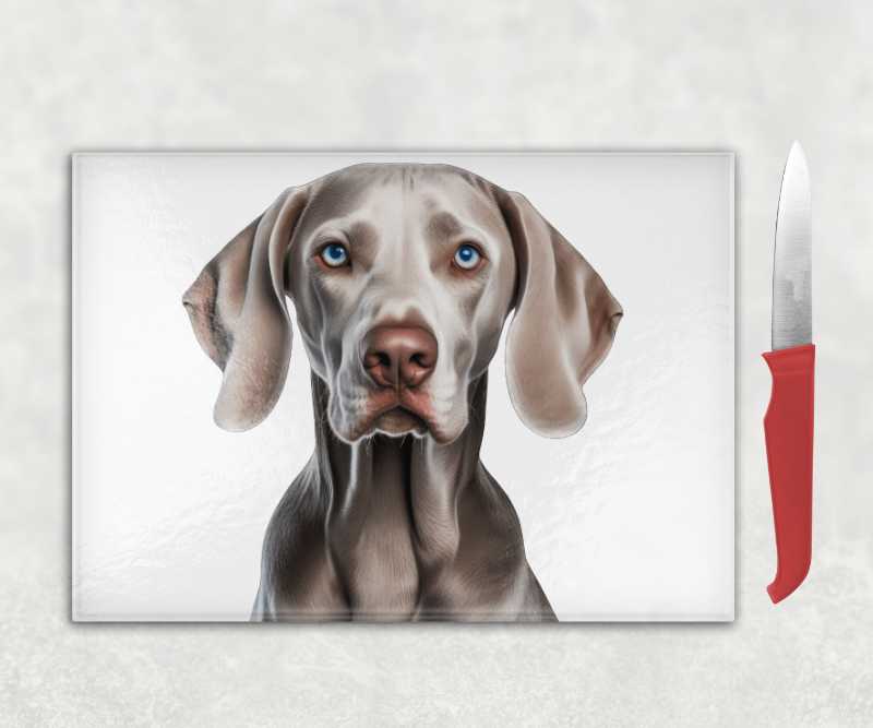Weimaraner Dog Chopping Board