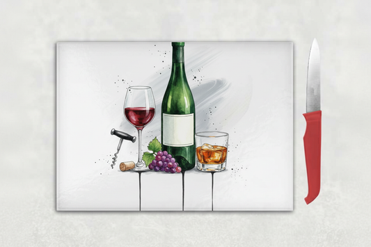 Wine & Alcohol Lover Chopping Board