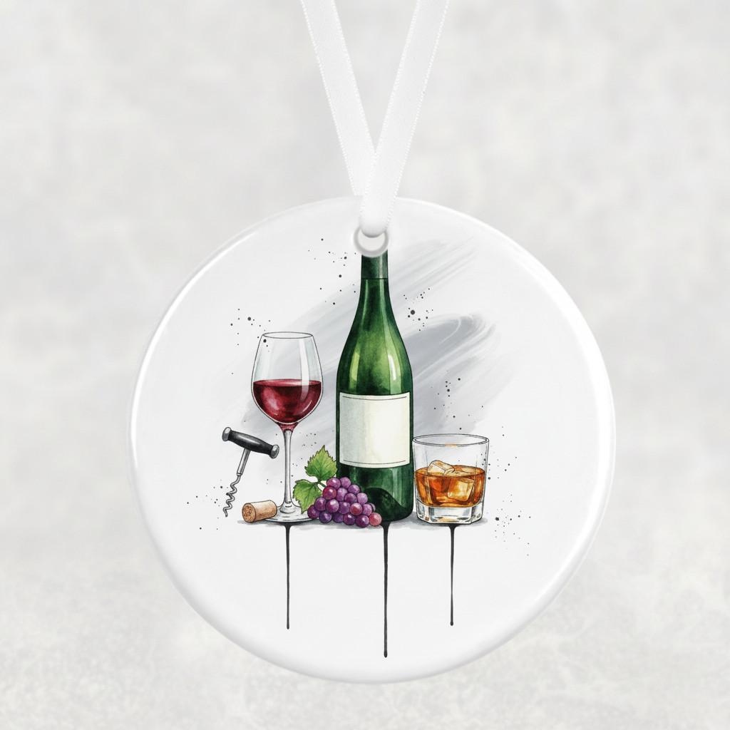 Wine & Alcohol Lover Hanging Ornament